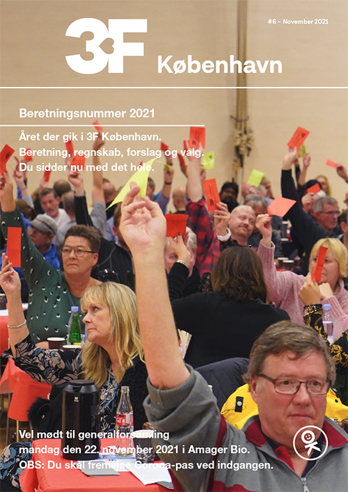 Medlemsblad 3F Koebenhavn nr. 6 november 2021